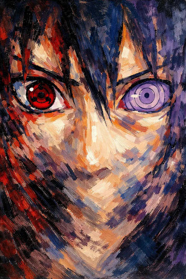 Sasuke Uchiha rinnegan and sharingan abstract