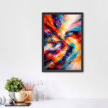 The Color Singularity - Vibrant Colorburst Painting Wall Art Poster | Portrait