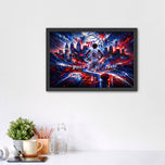 Tyrese Maxey Philadelphia 76ers NBA Cityscape Wall Art Poster | Landscape