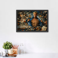 Memento Leonard Shelby Tattoo Scene Cinematic Wall Art Poster | Landscape