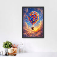 Disney Pixar UP Balloon House Wall Art Poster | Portrait