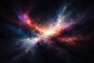 Stellar Awakening - Galaxy Space Nebula Wall Art Poster | Landscape