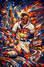 Ronald Acuña Jr. Atlanta Braves MLB Wall Art Poster | Portrait
