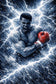 Muhammad Ali Abstract Lightning Wall Art Poster | Portrait