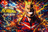 My Hero Academia All Might Anime Wall Art Poster | Landscape