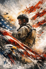 Chris Kyle American Sniper Cinematic Wall Art Poster | Portrait