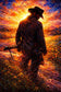 Arthur Morgan Red Dead Redemption 2 Sunset Wall Art Poster | Portrait