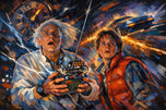 Back to the Future Cinematic Wall Art Poster | Landscape