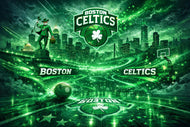 Boston Celtics NBA Skyline Wall Art Poster | Landscape