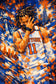 Jalen Brunson New York Knicks NBA Abstract Wall Art Poster | Portrait