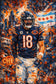 Caleb Williams Chicago Bears NFL Wall Art Poster | Portrait