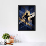 Star Trek Captain Kirk Abstract Wall Art Poster | Portrait