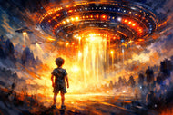 Close Encounters of the Third Kind Wall Art Poster | Landscape
