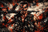 Commando Movie Wall Art Poster | Landscape