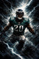 Philadelphia Eagles Brian Dawkins NFL Wall Art Poster | Portrait