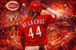 Elly De La Cruz Cincinnati Reds MLB Wall Art Poster | Landscape