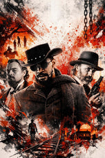 Django Unchained Cinematic Wall Art Poster | Portrait