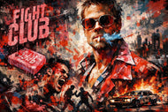 Fight Club Tyler Durden Cinematic Wall Art Poster | Landscape
