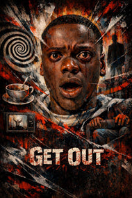 Get Out Cinematic Horror Wall Art Poster | Portrait