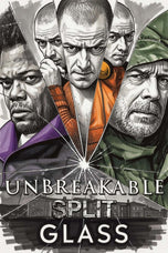 Split x Glass x Unbreakable Cinematic Sketch Style Wall Art Poster | Portrait