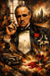 Vito Corleone The Godfather Cinematic Wall Art Poster | Portrait