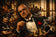 The Godfather Vito Corleone Abstract Wall Art Poster | Landscape