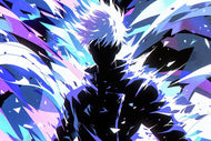 Gojo Jujutsu Kaisen Abstract Wall Art Poster | Landscape