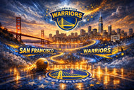 Golden State Warriors Bay Area Wall Art Poster  | Landscape