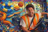 Grown Ups Bus Driver Nick Cinematic Wall Art Poster | Landscape