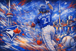 Vladimir Guerrero Jr. Toronto Blue Jays MLB Wall Art Poster | Landscape