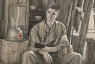 Desmond Doss Hacksaw Ridge Sketch Wall Art Poster | Landscape
