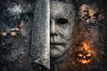 Michael Myers Halloween Cinematic Wall Art Poster | Landscape