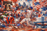Bryce Harper Philadelphia Phillies MLB Wall Art Poster | Landscape