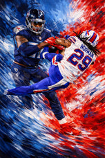 Derrick Henry x Josh Norman NFL Wall Art Poster | Portrait