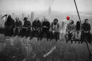 Horror Icons Skyscraper Wall Art Poster | Landscape