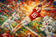 Fernando Mendoza Indiana Hoosiers Painting Style Wall Art Poster | Landscape