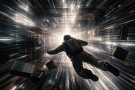 Interstellar Tesseract Cinematic Dark Wall Art Poster | Landscape