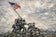 Battle of Iwo Jima Painting Style Wall Art Poster | Landscape