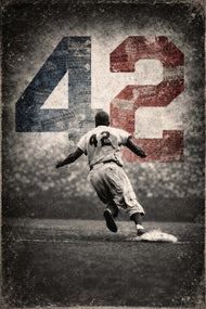 Jackie Robinson Historical MLB Wall Art Poster | Portrait