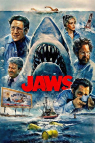 Jaws Cinematic Horror Wall Art Poster | Portrait