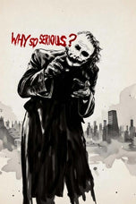 The Joker Cinematic Ink Style Wall Art Poster | Portrait