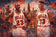Michael Jordan x Scottie Pippen Chicago Bulls NBA Skyline Wall Art Poster | Landscape