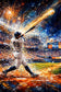 Aaron Judge New York Yankees MLB Homerun Wall Art Poster | Portrait
