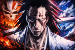 Kenpachi Zaraki Bleach Anime Wall Art Poster | Landscape