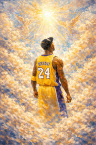 Kobe Bryant NBA Heaven Abstract Wall Art Poster | Portrait