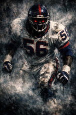 Lawrence Taylor New York Giants NFL Nightmare Wall Art Poster | Portrait