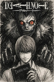 Death Note Anime Wall Art Poster | Portrait