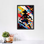 Monkey D. Luffy One Piece Abstract Wall Art Poster | Portrait