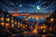 San Francisco California City Life Wall Art Poster | Landscape