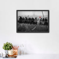 Horror Icons Skyscraper Wall Art Poster | Landscape